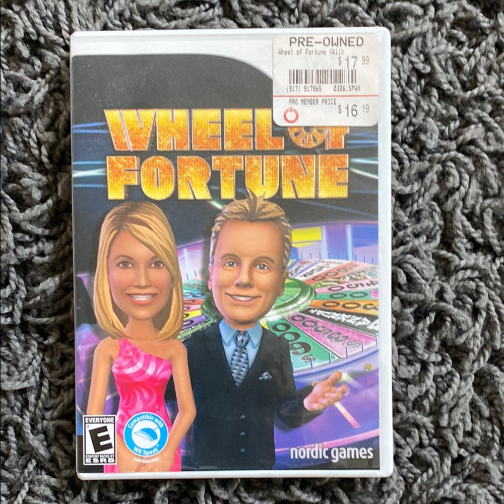 Wheel of Fortune Video Game for Nintendo Wii